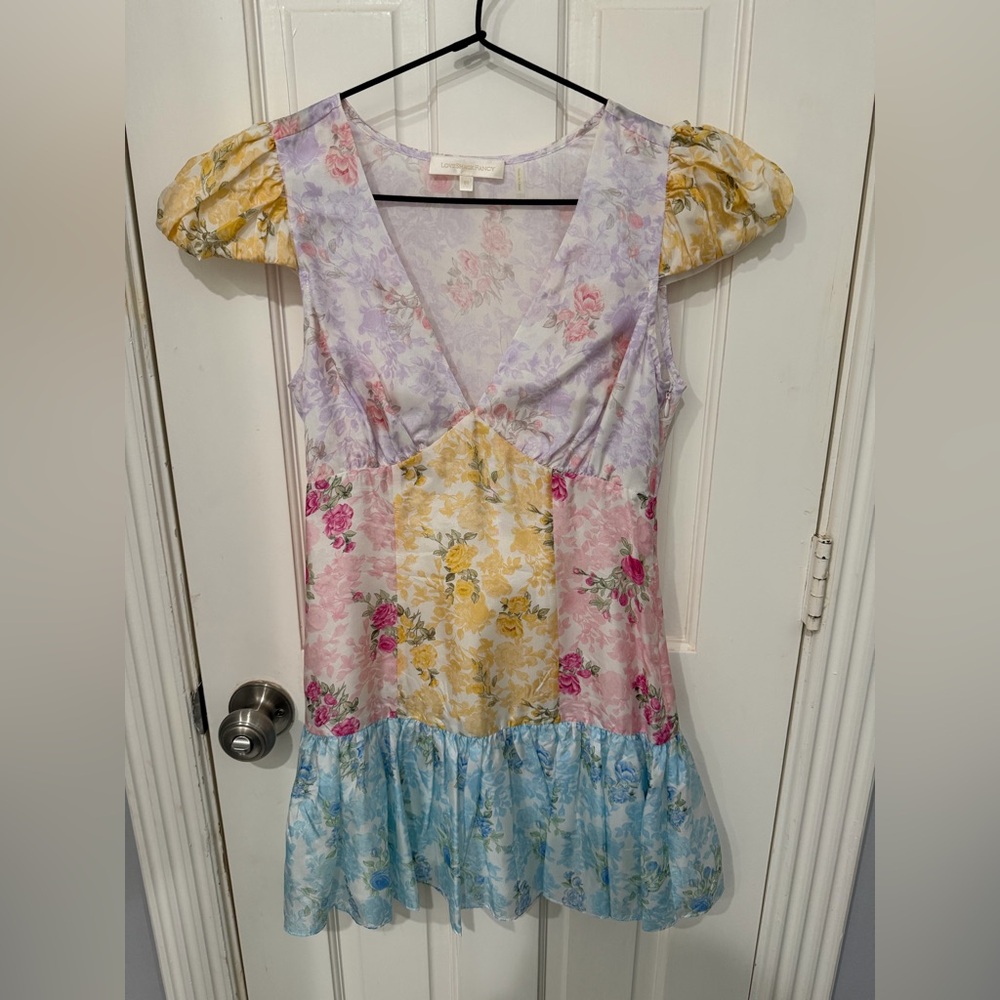 LoveShackFancy Pastel Floral Dress